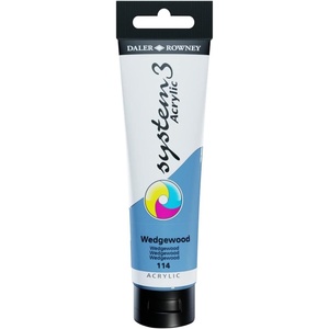 image:imageDaler Rowney System3 Wedgewood 150ml Acrylic Paint Tube  Acrylic Painting Supplies for Artists and Students  Artist Paint for Murals Canvas and More  Art Paint for All Skill Sets