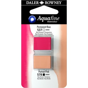 image:imageDalerRowney Aquafine Watercolor Paint Permanent Rose amp Peach Pink