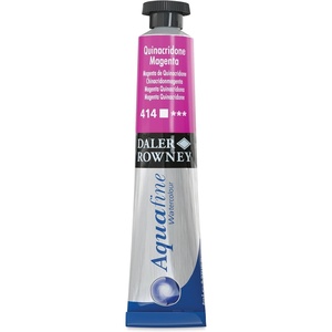 image:imageDalerRowney Aquafine Watercolour Paint Aluminium Tube 027oz  8 ml Quinacridone Magenta