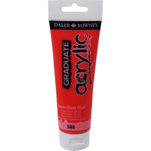 image:imageDalerRowney GA123120588 Graduate Acrylic Paint 120ml Vermilion Hue
