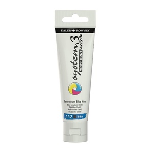 image:imageDalerRowney System3 Coeruleum Blue Hue Heavy Body Acrylic Paint 59ml  Art Paint for Artists and Students  Artist Paint for Canvas Murals and More  Thick Acrylic Paint for All Skill Sets