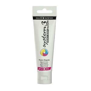 image:imageDalerRowney System3 Process Magenta Heavy Body Acrylic Paint 59ml  Art Paint for Artists and Students  Artist Paint for Canvas Murals and More  Thick Acrylic Paint for All Skill Sets