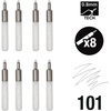 image:imageFW Mixed Media Paint Markers  Two Empty Markers with 24 mm Round Paint Marker Nibs  Empty Paint Pen 2Pack with Extra Nibs for Liquid Media  Medium Barrel Refillable Paint Pens for Bold Lines08MM Technical  Nibs