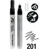 image:imageFW Mixed Media Paint Markers  Two Empty Markers with 24 mm Round Paint Marker Nibs  Empty Paint Pen 2Pack with Extra Nibs for Liquid Media  Medium Barrel Refillable Paint Pens for Bold Lines2X1 12MM Round  Marker