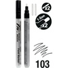 image:imageFW Mixed Media Paint Markers  Two Empty Markers with 24 mm Round Paint Marker Nibs  Empty Paint Pen 2Pack with Extra Nibs for Liquid Media  Medium Barrel Refillable Paint Pens for Bold Lines12MM Round  Marker