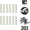 image:imageFW Mixed Media Paint Markers  Two Empty Markers with 24 mm Round Paint Marker Nibs  Empty Paint Pen 2Pack with Extra Nibs for Liquid Media  Medium Barrel Refillable Paint Pens for Bold Lines26MM Chisel  Nibs