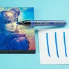 image:imageFW Mixed Media Paint Markers  Two Empty Markers with 24 mm Round Paint Marker Nibs  Empty Paint Pen 2Pack with Extra Nibs for Liquid Media  Medium Barrel Refillable Paint Pens for Bold Lines24MM Round  Nibs