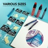 image:imageFW Mixed Media Paint Markers  Two Empty Markers with 24 mm Round Paint Marker Nibs  Empty Paint Pen 2Pack with Extra Nibs for Liquid Media  Medium Barrel Refillable Paint Pens for Bold Lines1MM Hard  Marker
