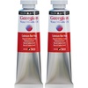 image:imageDaler Rowney Georgian Water Mixable Oil Paint Cadmium Red Hue 37ml Tube  Art Paints for Canvas Paper and More  Oil Painting Supplies for Artists and Students  Artist Oil Paint for Any Skill Set125 Fl Oz Pack of 2