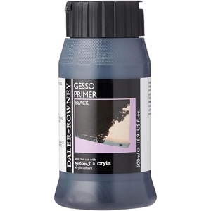 image:imageDaler Rowney  Acrylic Medium  Gesso Primer  500ml  Black