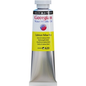 image:imageDaler Rowney Georgian Water Mixable Oil Paint Cadmium Yellow Hue 37ml Tube  Art Paints for Canvas Paper and More  Oil Painting Supplies for Artists and Students  Artist Oil Paint for Any Skill Set