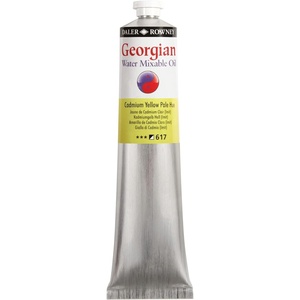 image:imageDaler Rowney Georgian Water Mixable Oil Paint Cadmium Yellow Pale Hue 200ml Tube  Art Paints for Canvas Paper and More  Oil Painting Supplies for Artists and Students