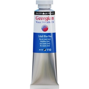 image:imageDaler Rowney Georgian Water Mixable Oil Paint Cobalt Blue Hue 37ml Tube  Art Paints for Canvas Paper and More  Oil Painting Supplies for Artists and Students  Artist Oil Paint for Any Skill Set