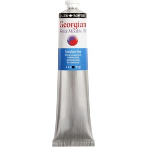 image:imageDaler Rowney Georgian Water Mixable Oil Paint Coeruleum Hue 200ml Tube  Art Paints for Canvas Paper and More  Oil Painting Supplies for Artists and Students  Artist Oil Paint for Any Skill Set