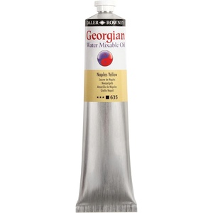 image:imageDaler Rowney Georgian Water Mixable Oil Paint Naples Yellow 200ml Tube  Art Paints for Canvas Paper and More  Oil Painting Supplies for Artists and Students  Artist Oil Paint for Any Skill Set