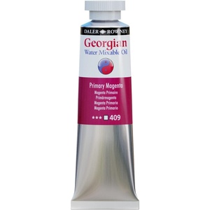 image:imageDaler Rowney Georgian Water Mixable Oil Paint Primary Magenta 37ml Tube  Art Paints for Canvas Paper and More  Oil Painting Supplies for Artists and Students  Artist Oil Paint for Any Skill Set