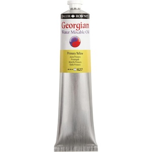image:imageDaler Rowney Georgian Water Mixable Oil Paint Primary Yellow 200ml Tube  Art Paints for Canvas Paper and More  Oil Painting Supplies for Artists and Students  Artist Oil Paint for Any Skill Set