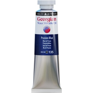 image:imageDaler Rowney Georgian Water Mixable Oil Paint Prussian Blue 37ml Tube  Art Paints for Canvas Paper and More  Oil Painting Supplies for Artists and Students  Artist Oil Paint for Any Skill Set