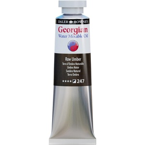 image:imageDaler Rowney Georgian Water Mixable Oil Paint Raw Umber 37ml Tube  Art Paints for Canvas Paper and More  Oil Painting Supplies for Artists and Students  Artist Oil Paint for Any Skill Set