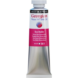 image:imageDaler Rowney Georgian Water Mixable Oil Paint Rose Madder 37ml Tube  Art Paints for Canvas Paper and More  Oil Painting Supplies for Artists and Students  Artist Oil Paint for Any Skill Set