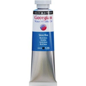 image:imageDaler Rowney Georgian Water Mixable Oil Paint Sevres Blue 37ml Tube  Art Paints for Canvas Paper and More  Oil Painting Supplies for Artists and Students  Artist Oil Paint for Any Skill Set