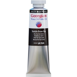 image:imageDaler Rowney Georgian Water Mixable Oil Paint Vandyke Brown Hue 37ml Tube  Art Paints for Canvas Paper and More  Oil Painting Supplies for Artists and Students  Artist Oil Paint for Any Skill Set