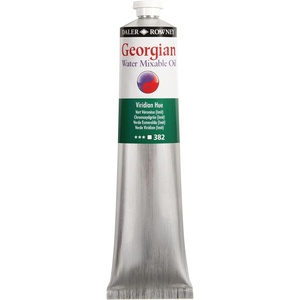 image:imageDaler Rowney Georgian Water Mixable Oil Paint Viridian Hue 200ml Tube  Art Paints for Canvas Paper and More  Oil Painting Supplies for Artists and Students  Artist Oil Paint for Any Skill Set