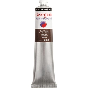 image:imageDalerRowney Georgian Water Mixable Oil Paint Raw Umber 200ml Tube  Art Paints for Canvas Paper and More  Oil Painting Supplies for Artists and Students  Artist Oil Paint for Any Skill Set