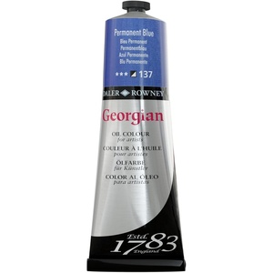 image:imageDaler Rowney Georgian Oil Paint  Gorgeous Colors  225ml  Permanent Blue