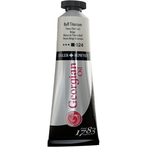 image:imageDaler Rowney Georgian Oil Paint Buff Titanium 38ml Tube  Art Paints for Canvas Paper and More  Oil Painting Supplies for Artists and Students  Artist Oil Paint for Any Skill Set
