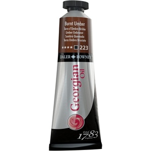 image:imageDaler Rowney Georgian Oil Paint Burnt Umber 38ml Tube  Art Paints for Canvas Paper and More  Oil Painting Supplies for Artists and Students  Artist Oil Paint for Any Skill Set