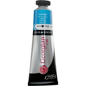 image:imageDaler Rowney Georgian Oil Paint Coeruleum 38ml Tube  Art Paints for Canvas Paper and More  Oil Painting Supplies for Artists and Students  Artist Oil Paint for Any Skill Set