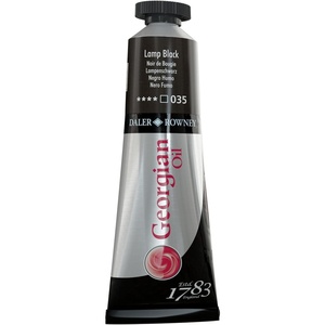 image:imageDaler Rowney Georgian Oil Paint Lamp Black 38ml Tube  Art Paints for Canvas Paper and More  Oil Painting Supplies for Artists and Students  Artist Oil Paint for Any Skill Set