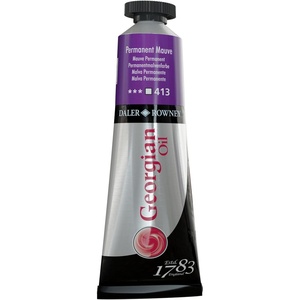 image:imageDaler Rowney Georgian Oil Paint Permanent Mauve 38ml Tube  Art Paints for Canvas Paper and More  Oil Painting Supplies for Artists and Students  Artist Oil Paint for Any Skill Set