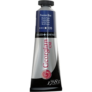 image:imageDaler Rowney Georgian Oil Paint Prussian Blue 38ml Tube  Art Paints for Canvas Paper and More  Oil Painting Supplies for Artists and Students  Artist Oil Paint for Any Skill Set