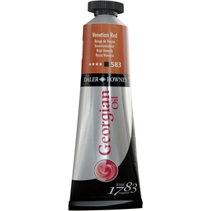 image:imageDaler Rowney Georgian Oil Paint Venetian Red 38ml Tube  Art Paints for Canvas Paper and More  Oil Painting Supplies for Artists and Students Artist Oil Paint for Any Skill Set