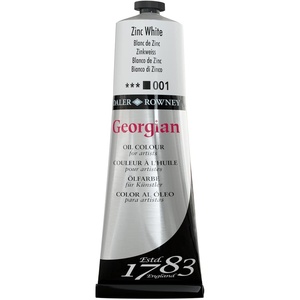 image:imageDaler Rowney Georgian Oil Paint Zinc White 225ml Tube  Art Paints for Canvas Paper and More  Oil Painting Supplies for Artists and Students  Artist Oil Paint for Any Skill Set