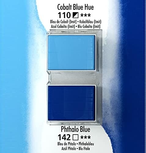 image:imageDalerRowney Aquafine 2pc Watercolor Paint Set Cobalt Blue Hue amp Phthalo Blue  Watercolor Paints for Watercolor Paper and More