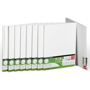 image:imageDalerRowney Simply Canvas Panel Super Bulk Pack 100 Cotton PrePrimed 27 Pack 11x14 White
