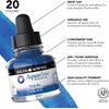 image:imageDalerRowney Aquafine Watercolor Ink Phthalo Blue 295ml  Versatile Liquid Watercolor Ink for Artists and Students  Use with Paint Brushes Technical Pens Airbrushes and Paint Markers