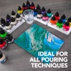 image:imageDalerRowney FW 295ml Pouring Ink Set with Medium  Acrylic Pouring Paint Supplies for Artists and Students  Vivid HighFlow Artist Paint Set for Canvas and More
