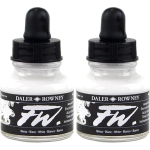 image:imageDaler  Rowney FW 295ml Acrylic Art Ink Bottle  IndigoBlanco