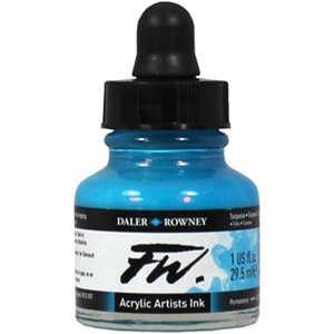 image:imageDaler  Rowney FW 295ml Acrylic Art Ink Bottle  IndigoIndigo