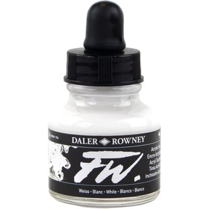 image:imageDaler  Rowney FW 295ml Acrylic Art Ink Bottle  IndigoWhite