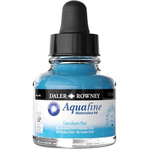 image:imageDaler Rowney Aquafine Watercolor Ink Coeruleum Hue 295ml  Versatile Liquid Watercolor Ink for Artists and Students  Use with Paint Brushes Technical Pens Airbrushes and Paint Markers