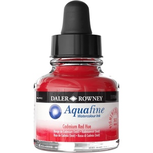 image:imageDalerRowney Aquafine Watercolor Ink Cadmium Red Hue 295ml  Versatile Liquid Watercolor Ink for Artists and Students  Use with Paint Brushes Technical Pens Airbrushes and Paint Markers
