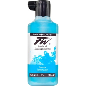 image:imageDalerRowney FW Acrylic Artists Ink 180ml6oz Plastic Bottle Turquoise D160181145