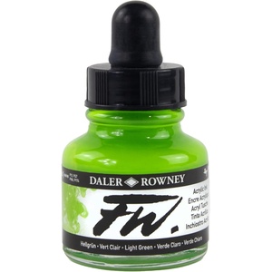 image:imageDalerRowney FW Acrylic Ink Bottle Cool Grey  Versatile Acrylic Drawing Ink for Artists and Students  Permanent Calligraphy Ink  Archival Ink for Illustrating and MoreLight Green