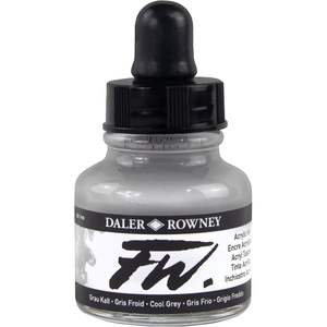 image:imageDalerRowney FW Acrylic Ink Bottle Cool Grey  Versatile Acrylic Drawing Ink for Artists and Students  Permanent Calligraphy Ink  Archival Ink for Illustrating and MoreCool Grey 053