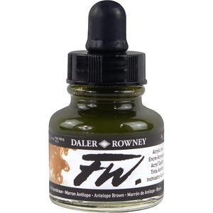 image:imageDalerRowney FW Acrylic Ink Bottle Cool Grey  Versatile Acrylic Drawing Ink for Artists and Students  Permanent Calligraphy Ink  Archival Ink for Illustrating and MoreBrown